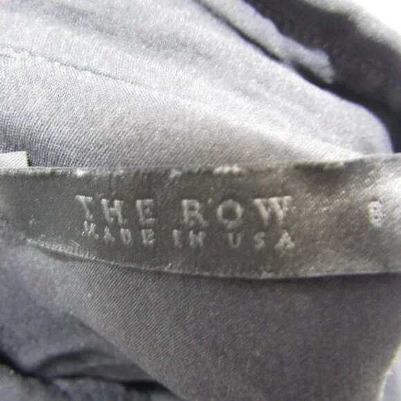 NEW THE ROW Women's Elia Silk Button-Down Blouse Black Size 8 – Preowned Luxury